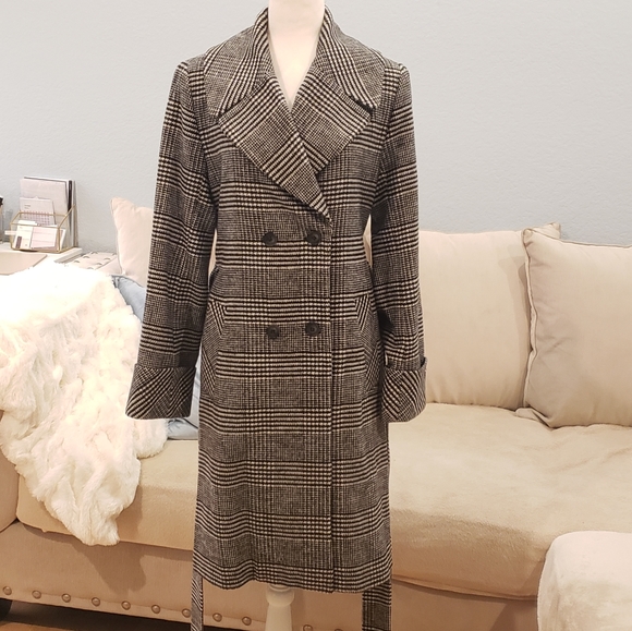Nine West Double Breasted Wool Blend Coat - Picture 3 of 10